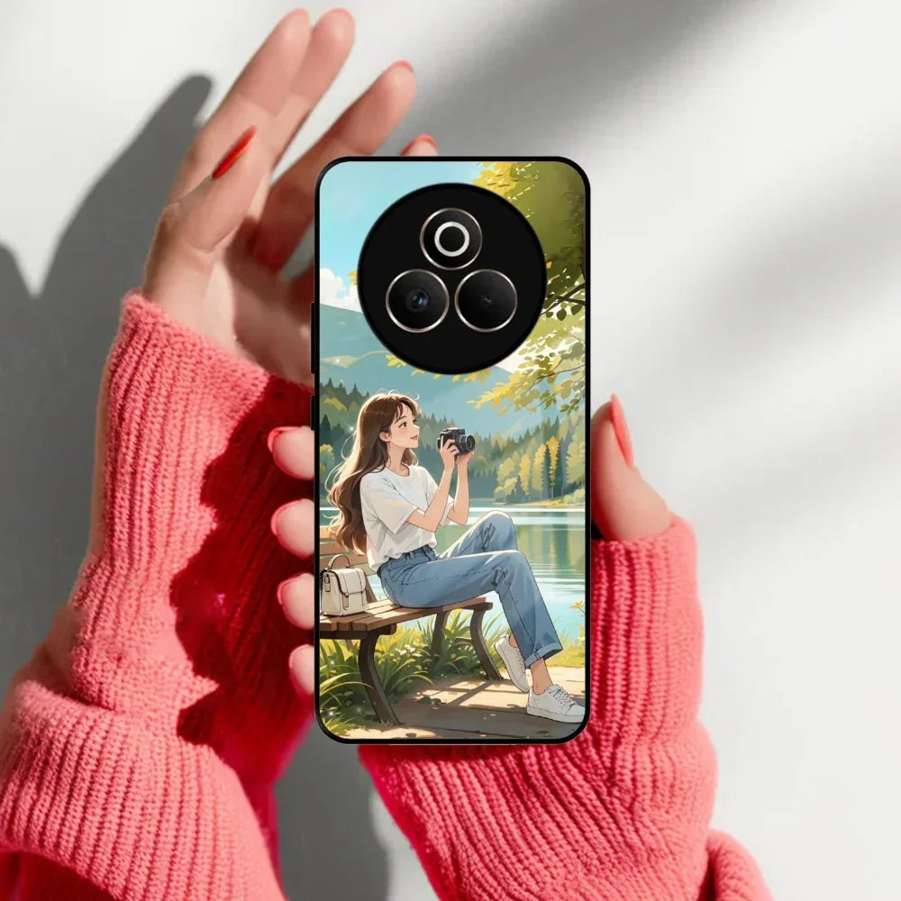 Nature Frame Glass Case Cover For Realme/Narzo - ShopOnCliQ