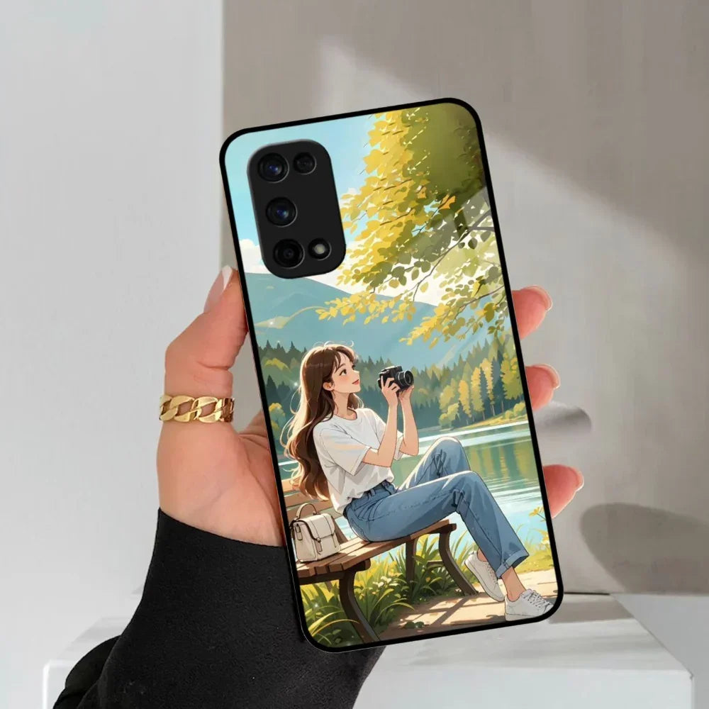Nature Frame Glass Case Cover For Realme/Narzo - ShopOnCliQ