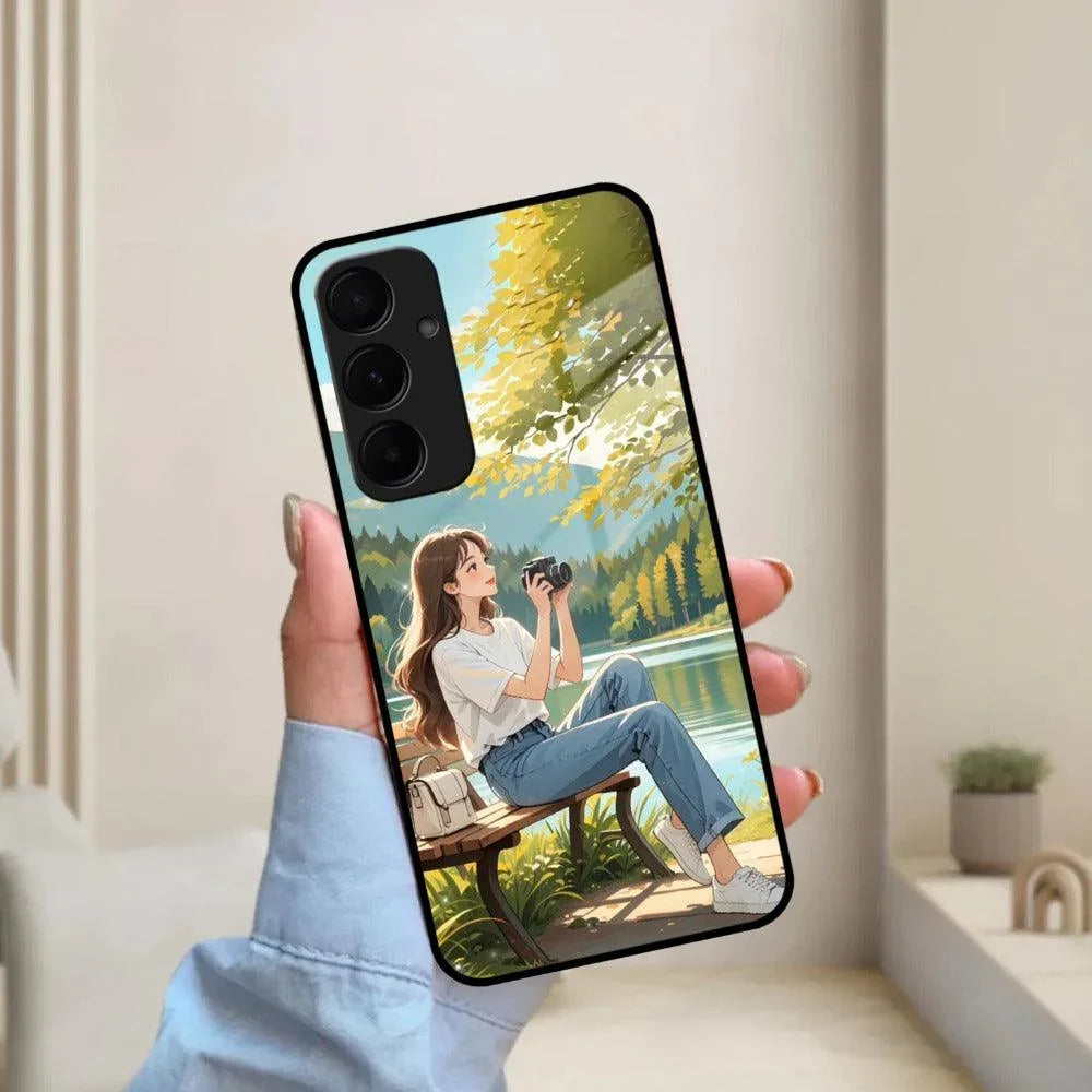 Nature Frame Glass Case Cover For Samsung - ShopOnCliQ