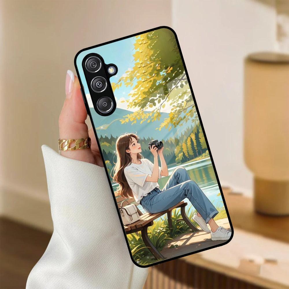 Nature Frame Glass Case Cover For Samsung - ShopOnCliQ