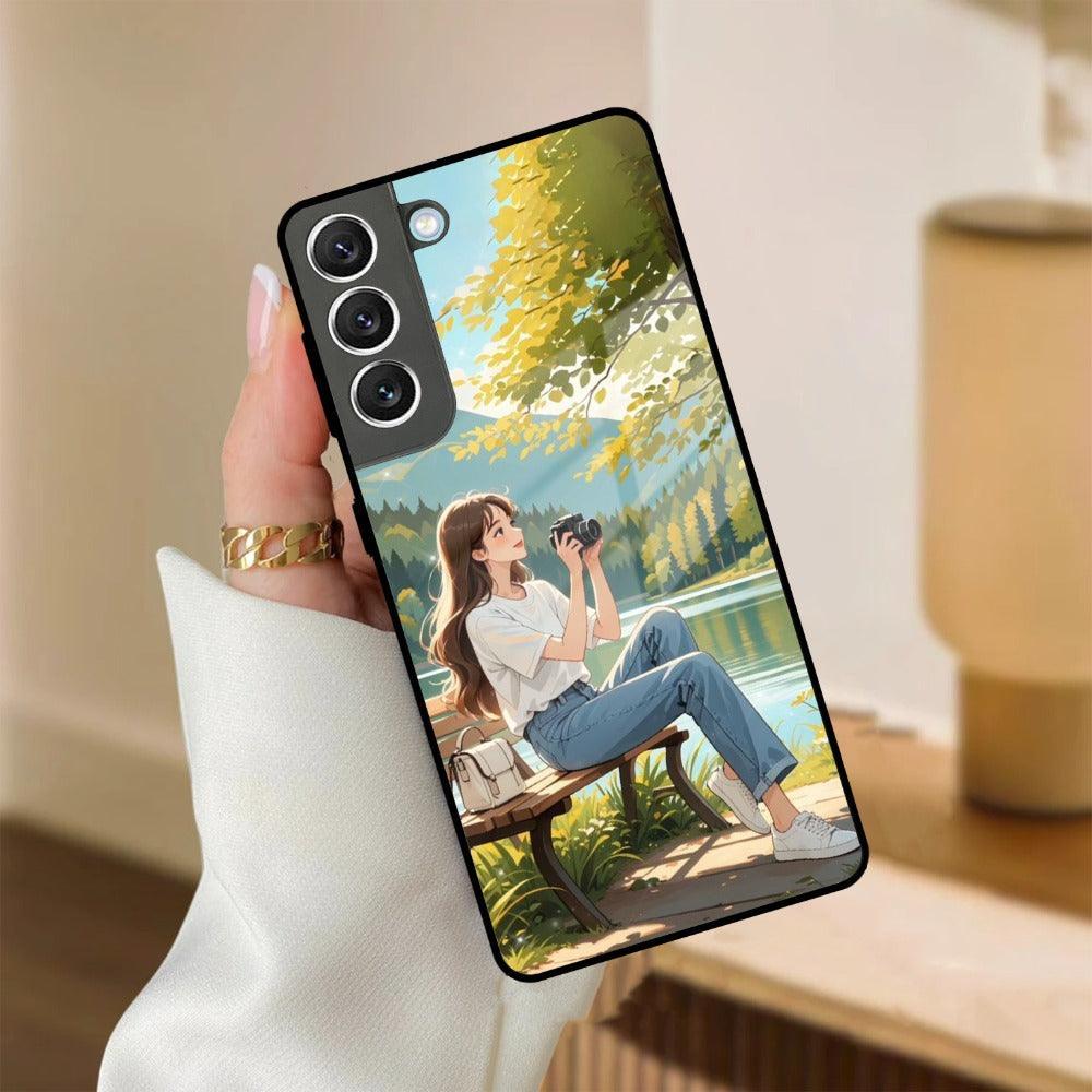 Nature Frame Glass Case Cover For Samsung - ShopOnCliQ