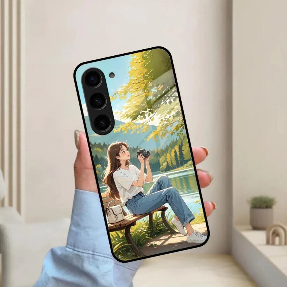 Nature Frame Glass Case Cover For Samsung - ShopOnCliQ