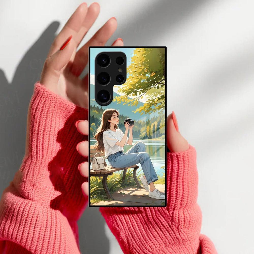Nature Frame Glass Case Cover For Samsung - ShopOnCliQ