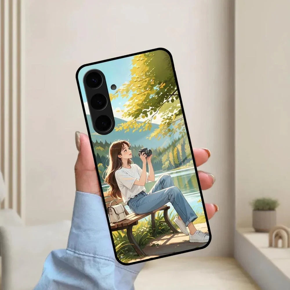 Nature Frame Glass Case Cover For Samsung - ShopOnCliQ