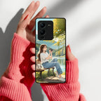 Nature Frame Glass Case Cover For iQOO - ShopOnCliQ