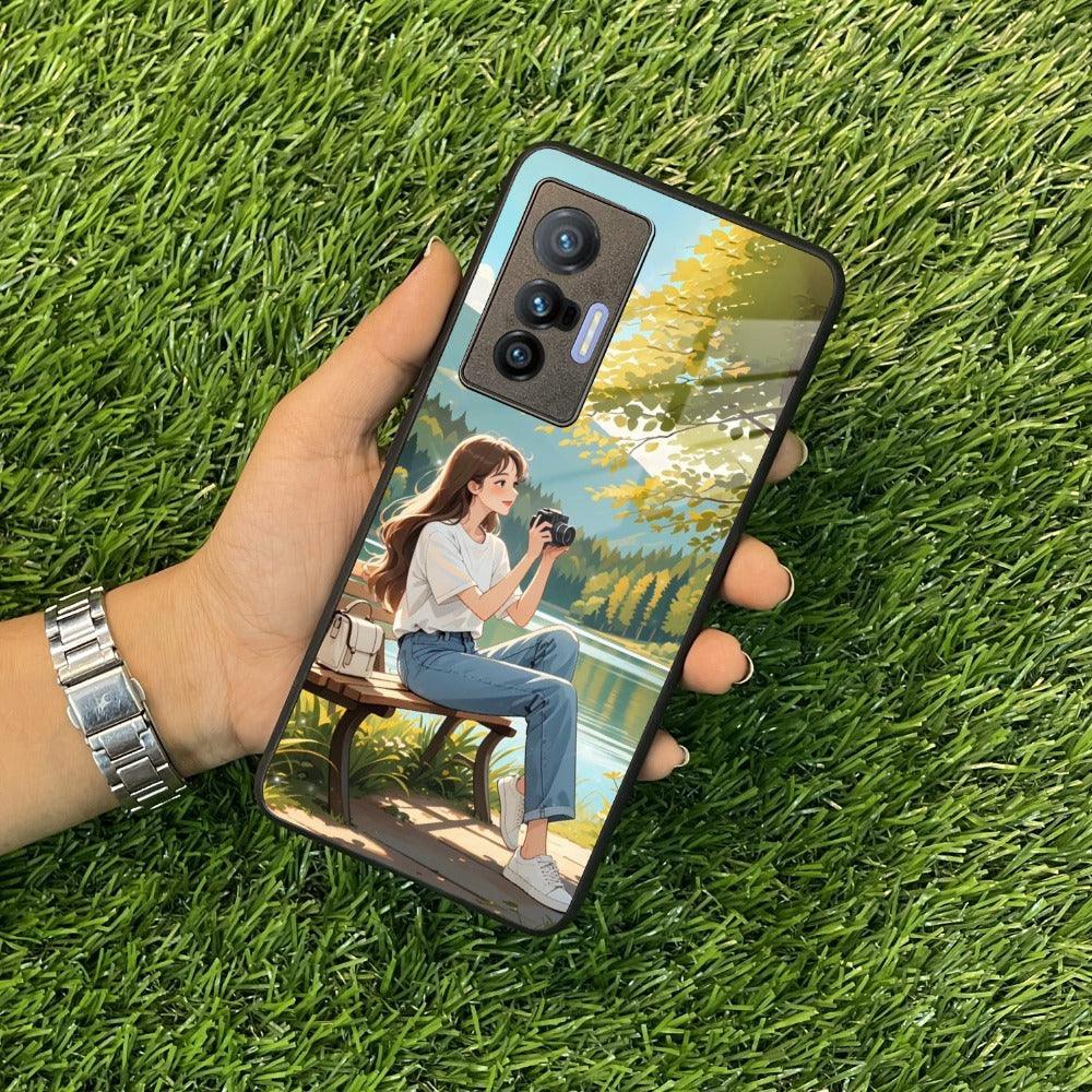 Nature Frame Glass Case Cover For Vivo - ShopOnCliQ