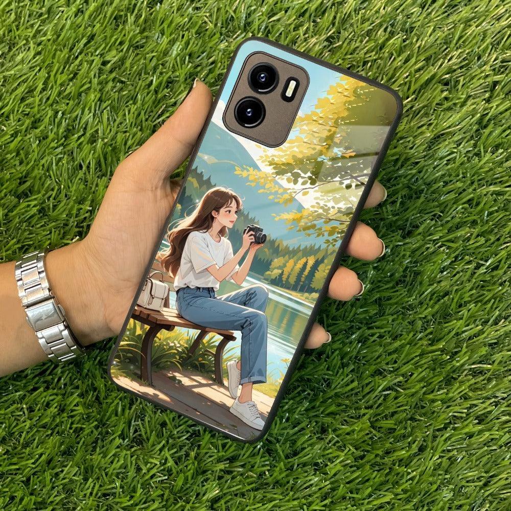 Nature Frame Glass Case Cover For Vivo - ShopOnCliQ
