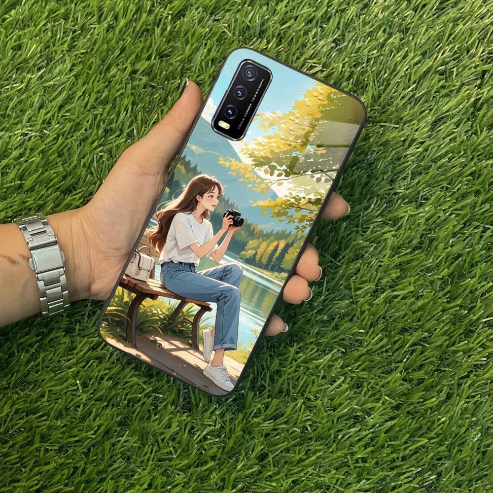 Nature Frame Glass Case Cover For Vivo - ShopOnCliQ