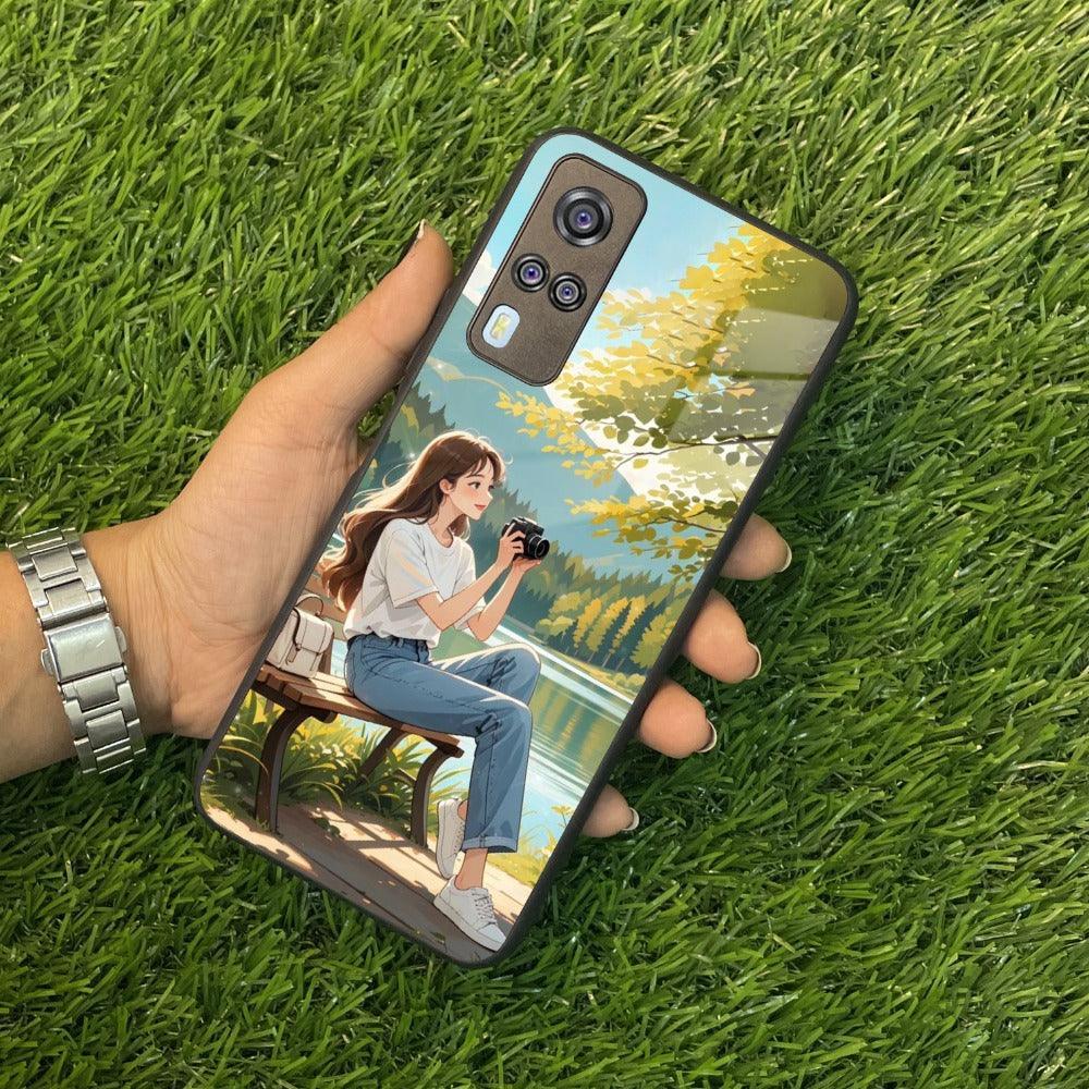 Nature Frame Glass Case Cover For Vivo - ShopOnCliQ