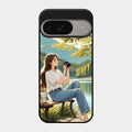 nature s frame glossy metal case cover for Google Pixel 9 5G