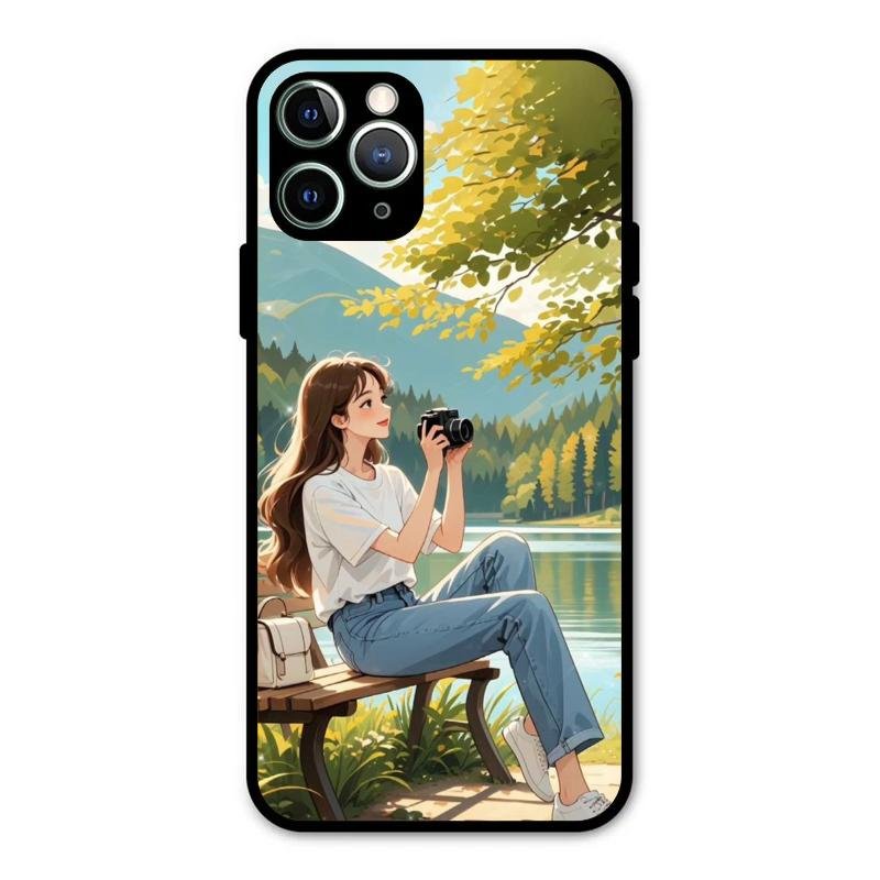 nature s frame glossy metal case cover for iPhone 11 Pro Max