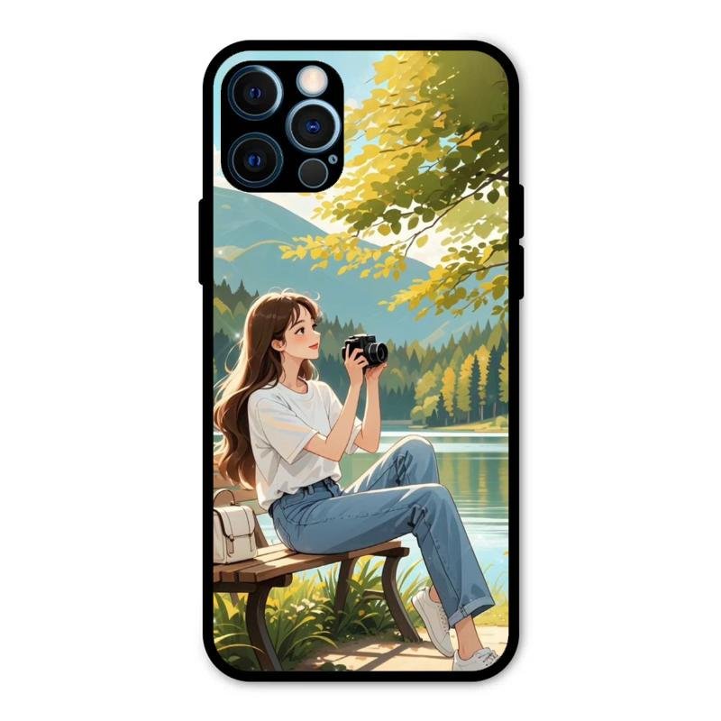 nature s frame glossy metal case cover for iPhone 12 Pro Max