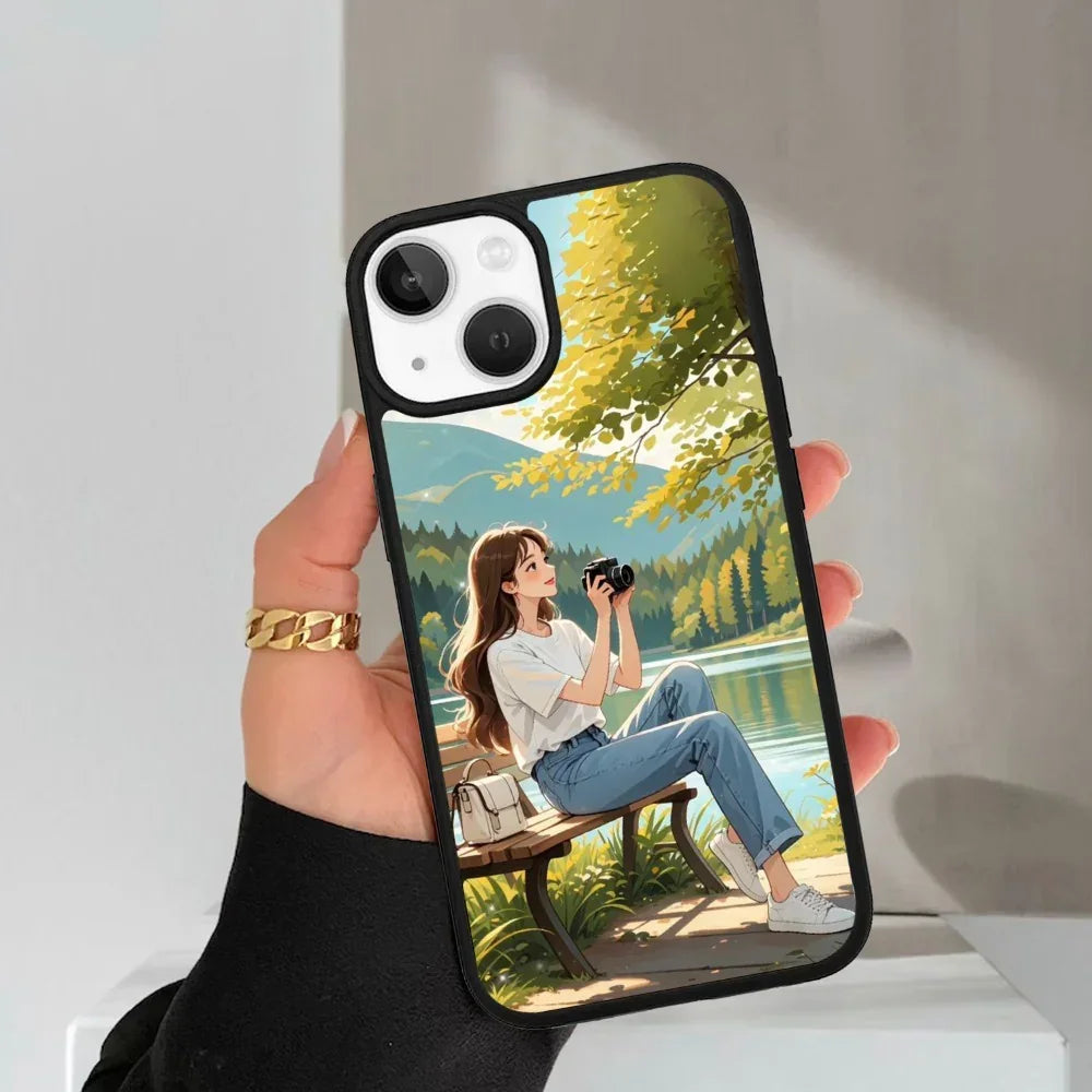 Natures Frame Glossy Metal Case Cover For iPhone - ShopOnCliQ