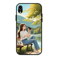 nature s frame glossy metal case cover for iPhone XR