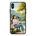 nature s frame glossy metal case cover for iPhone XS