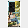 nature s frame glossy metal case cover for Iqoo 11 5G