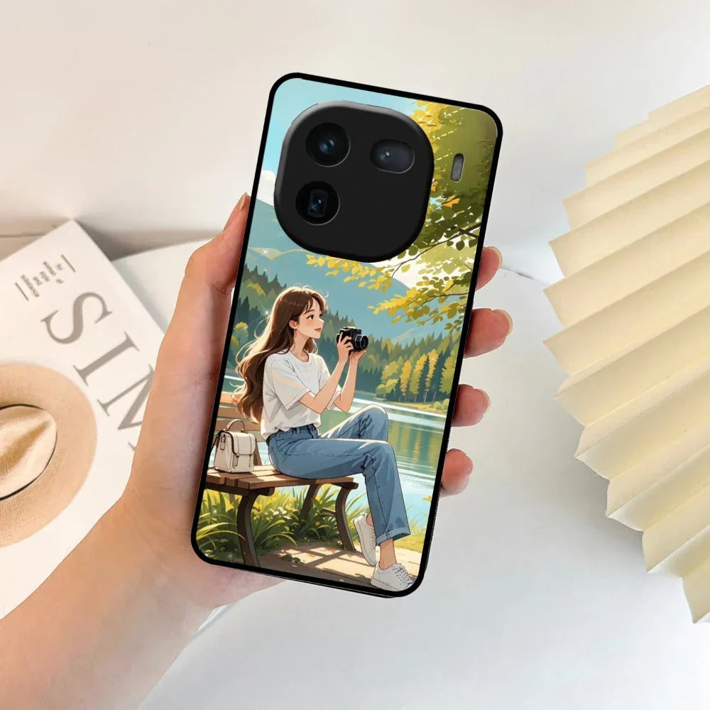 Nature’s Frame Glossy Metal Case Cover For iQOO - ShopOnCliQ