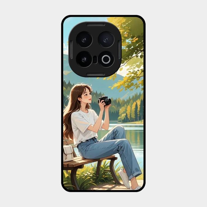 nature s frame glossy metal case cover for Iqoo 13 5G