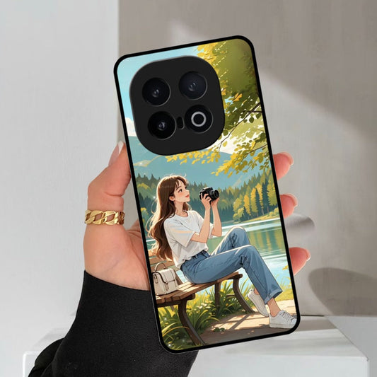 Nature’s Frame Glossy Metal Case Cover For iQOO