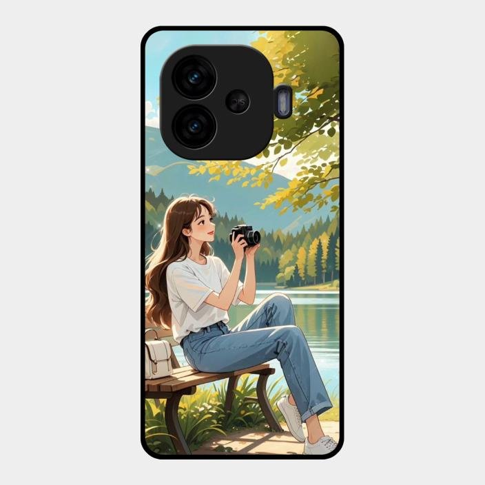 nature s frame glossy metal case cover for Iqoo Neo 10R 5G