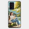 nature s frame glossy metal case cover for Iqoo Z5 5G