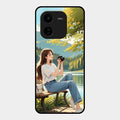 nature s frame glossy metal case cover for Iqoo Z9X 5G