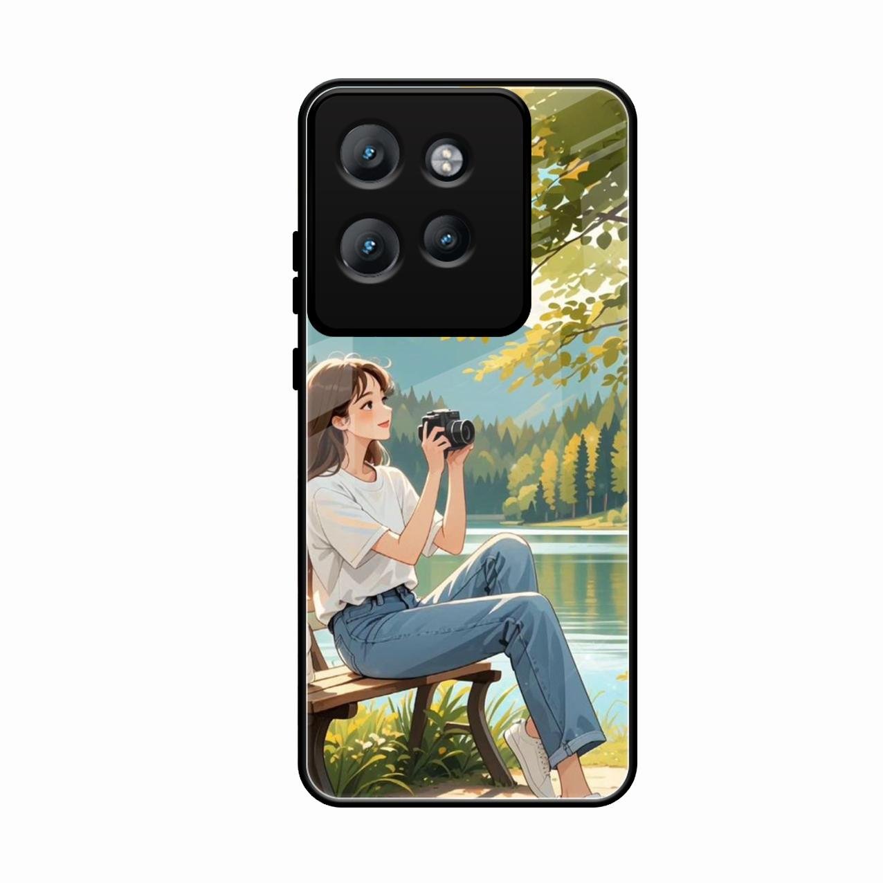 nature s frame glossy metal case cover for Motorola Edge 50