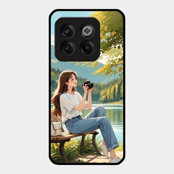 nature s frame glossy metal case cover for Oneplus 10T 5G
