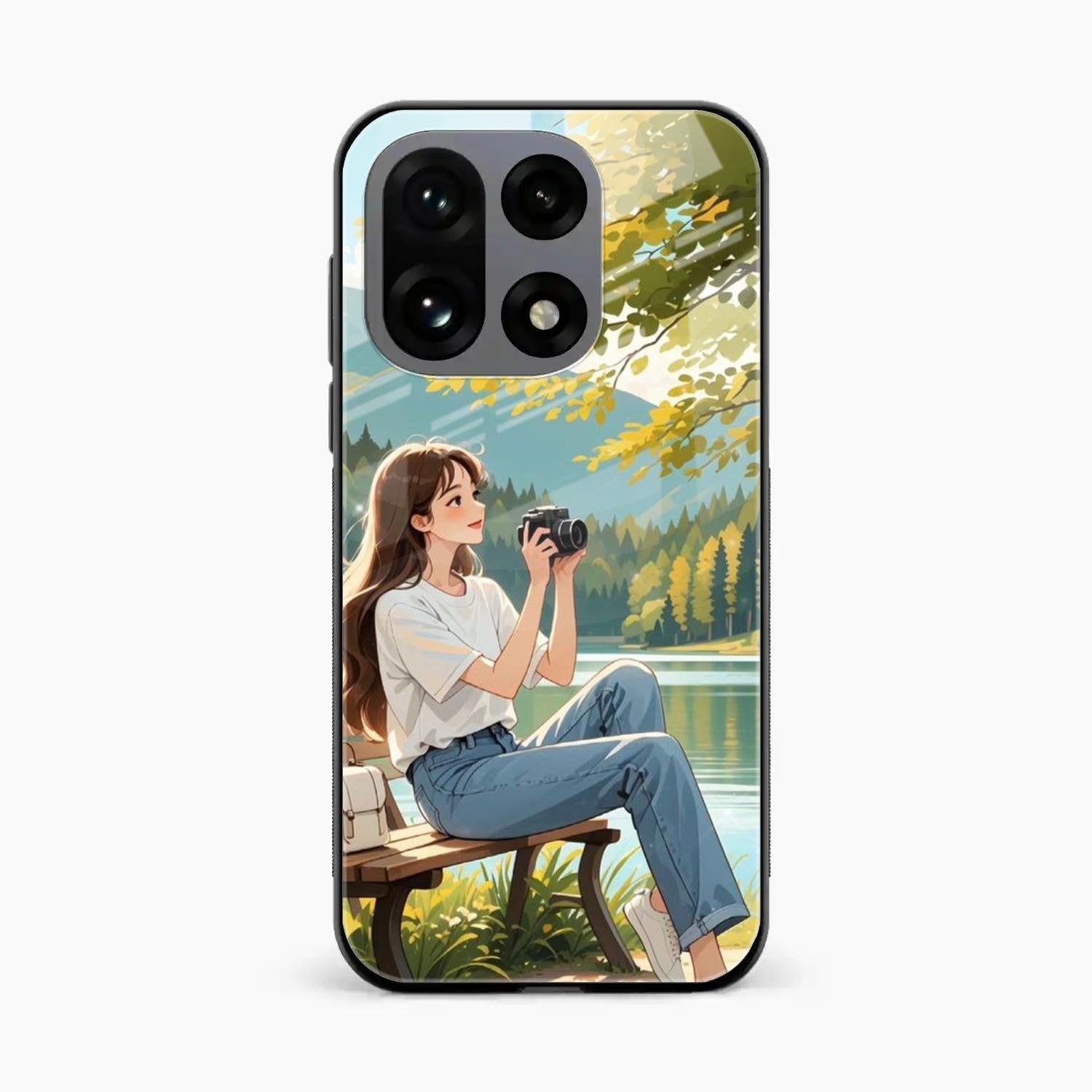 nature s frame glossy metal case cover for OnePlus 15 5G