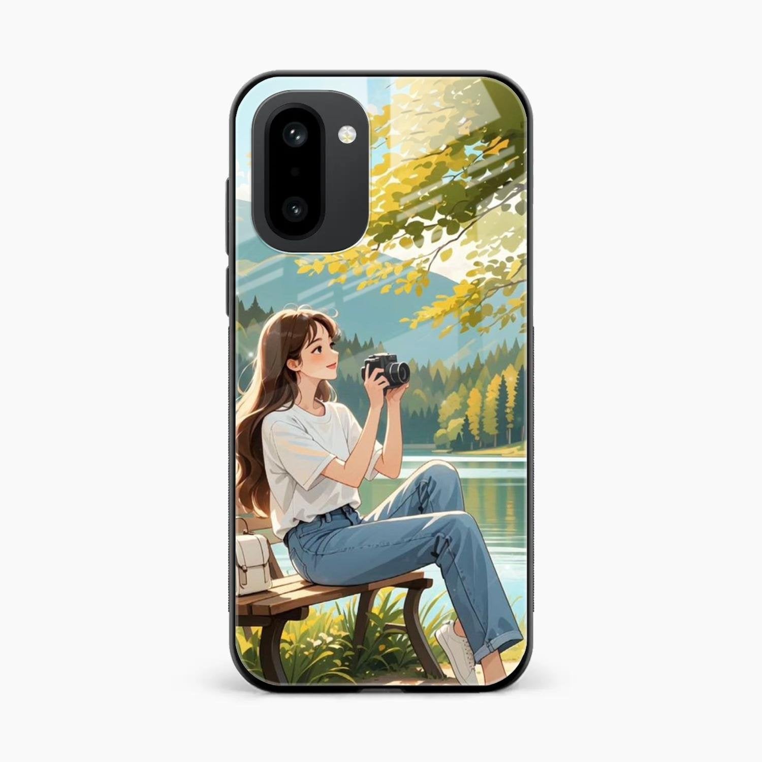 nature s frame glossy metal case cover for OnePlus 15R 5G