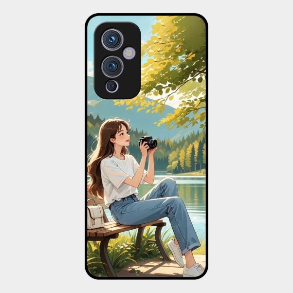 nature s frame glossy metal case cover for Oneplus 9 5G