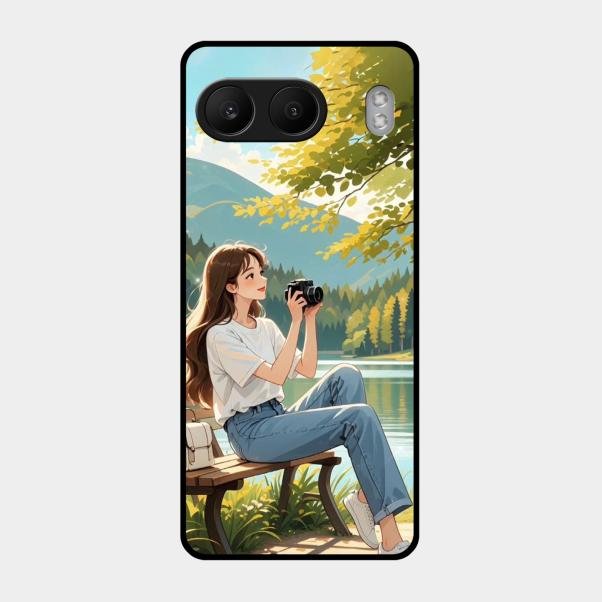 nature s frame glossy metal case cover for Oneplus Nord 4 5G