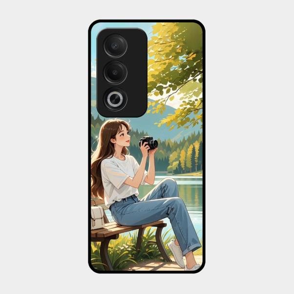 nature s frame glossy metal case cover for Oppo A3 Pro 5G