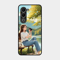 nature s frame glossy metal case cover for Oppo A5 5G
