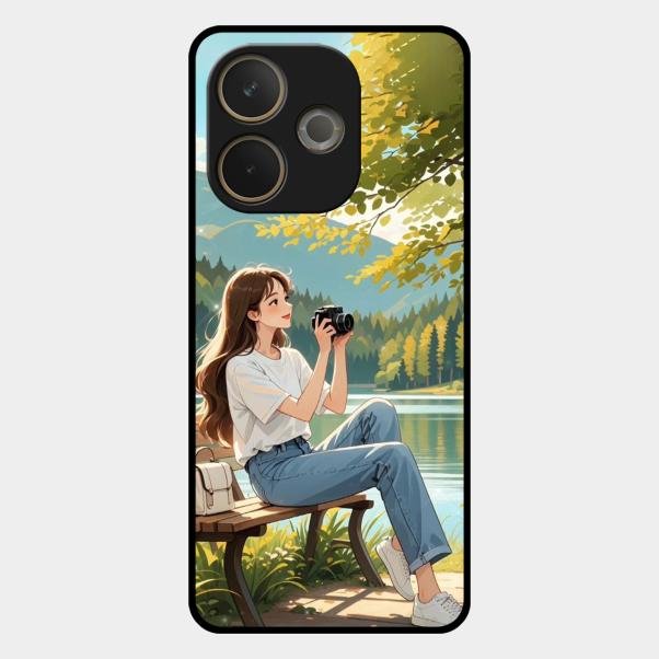 nature s frame glossy metal case cover for Oppo A5 Pro 5G
