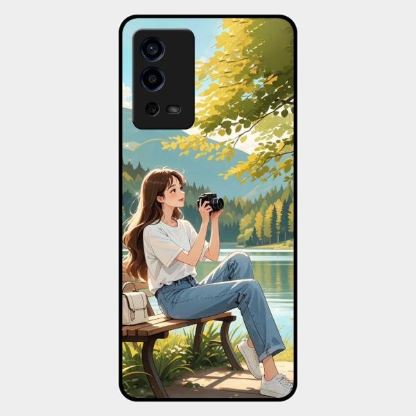 nature s frame glossy metal case cover for Oppo A55