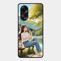 nature s frame glossy metal case cover for Oppo A58