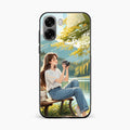 nature s frame glossy metal case cover for Oppo A6X 5G
