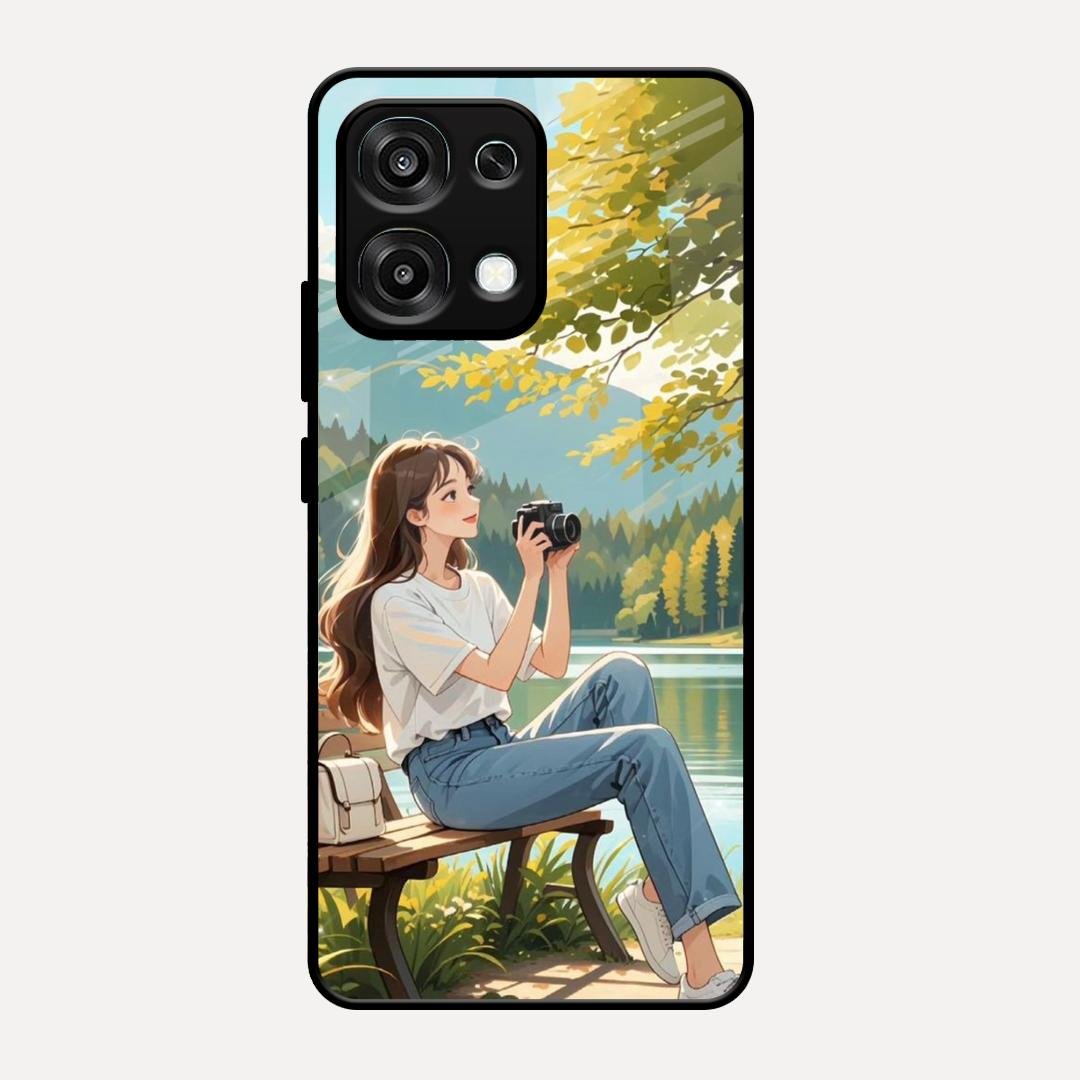 nature s frame glossy metal case cover for Oppo F31 5G