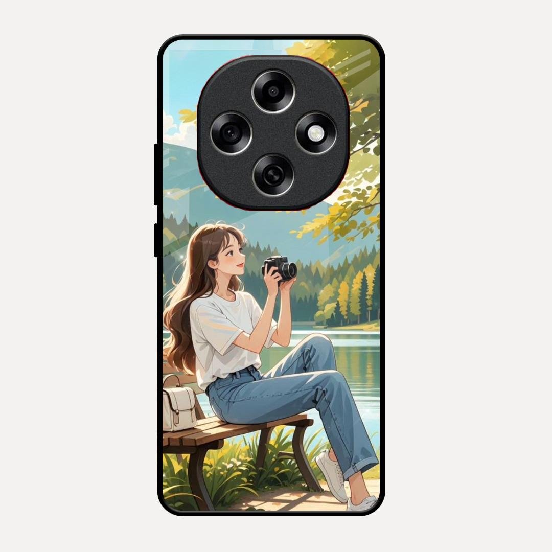 nature s frame glossy metal case cover for Oppo F31 Pro 5G