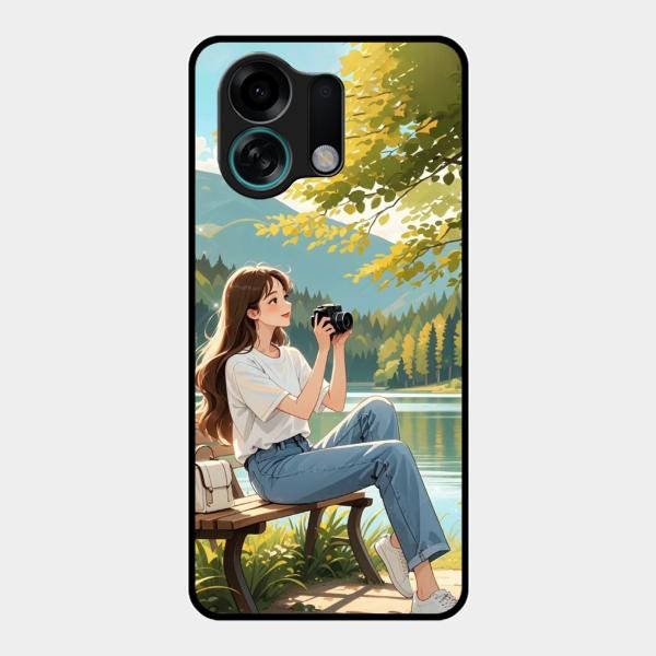 nature s frame glossy metal case cover for Oppo K13 Turbo 5G