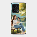 nature s frame glossy metal case cover for Oppo Reno 13 Pro 5G