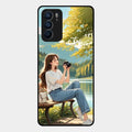 nature s frame glossy metal case cover for Oppo Reno 6 5G