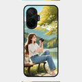 nature s frame glossy metal case cover for Poco F7 5G