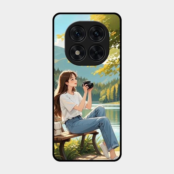 nature s frame glossy metal case cover for Poco X7 5G
