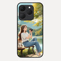 nature s frame glossy metal case cover for Realme 15T 5G
