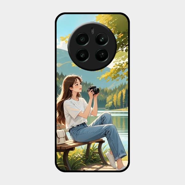 nature s frame glossy metal case cover for Realme Narzo 70 Pro 5G