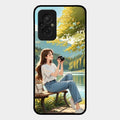 nature s frame glossy metal case cover for Redmi 11 Prime 4G
