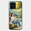 nature s frame glossy metal case cover for Redmi 12 5G