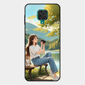 nature s frame glossy metal case cover for Redmi Note 10 Lite